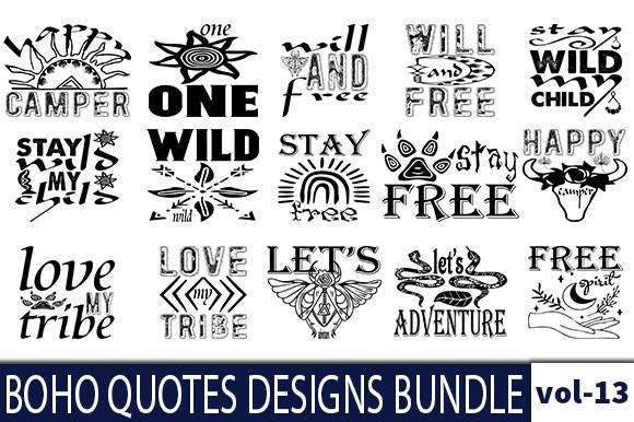 20 BOHO Quotes Designs Bundle