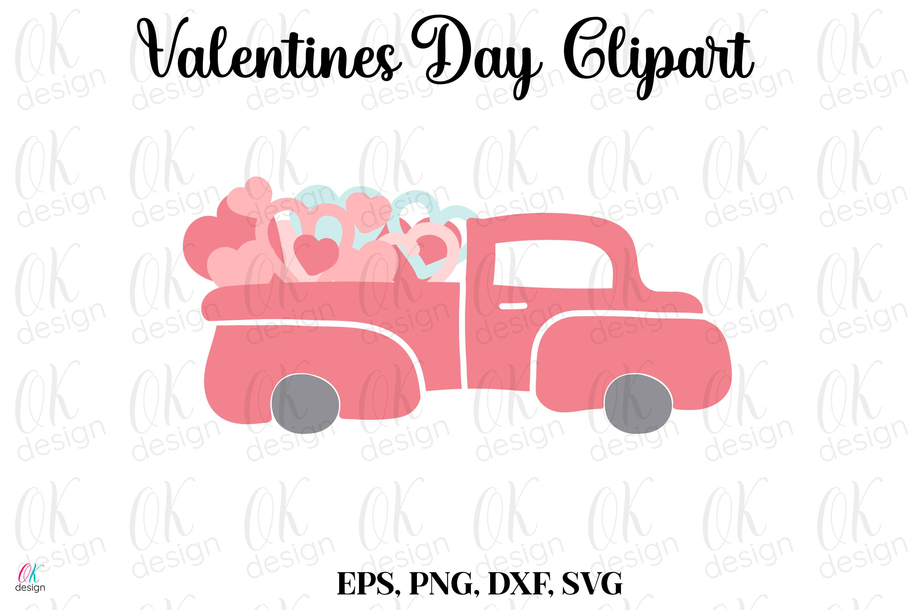 Valentines Clipart SVG, DXF, PNG Files.