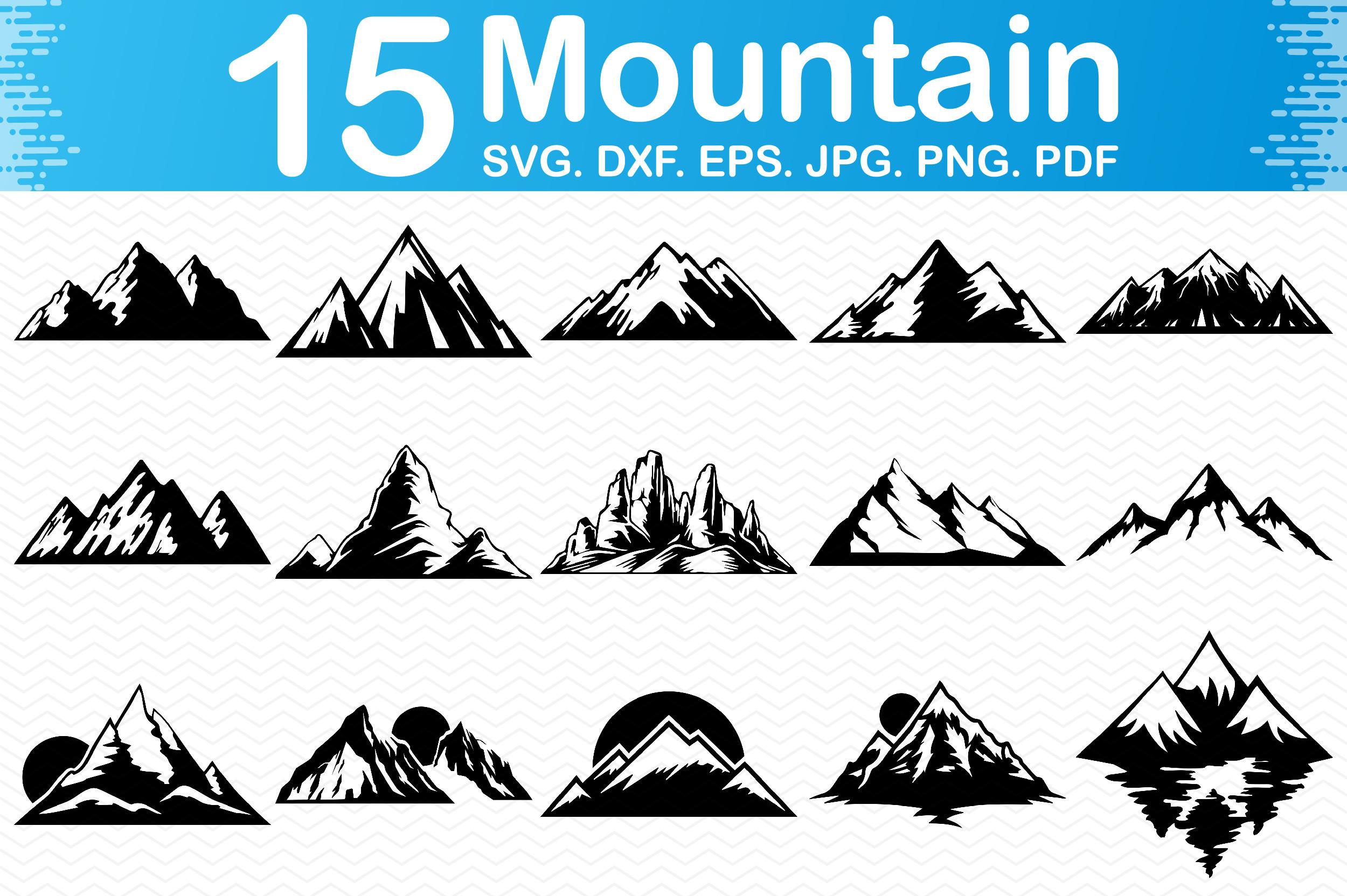 15 Mountain Clipart