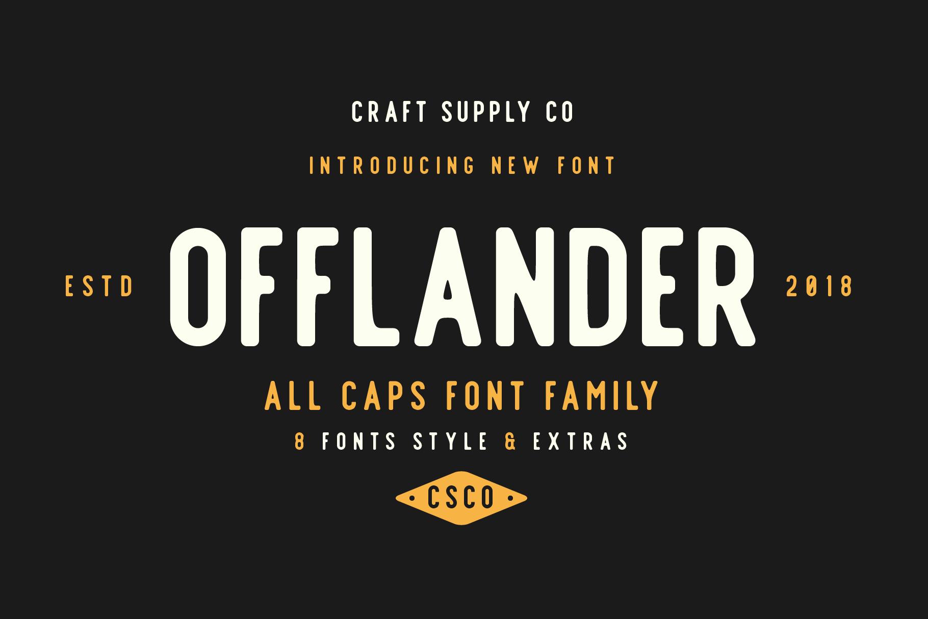 Offlander Family Font