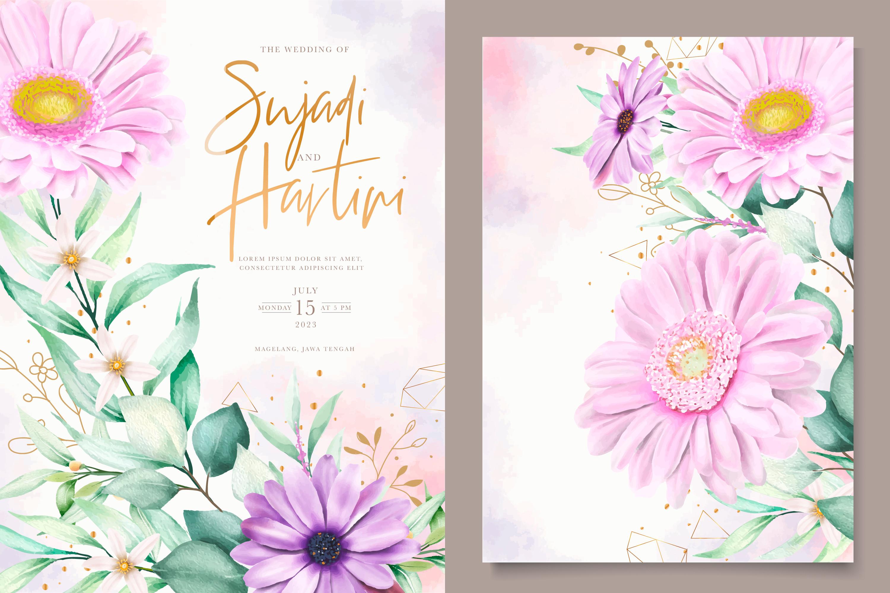 Watercolor DAISY Card Set
