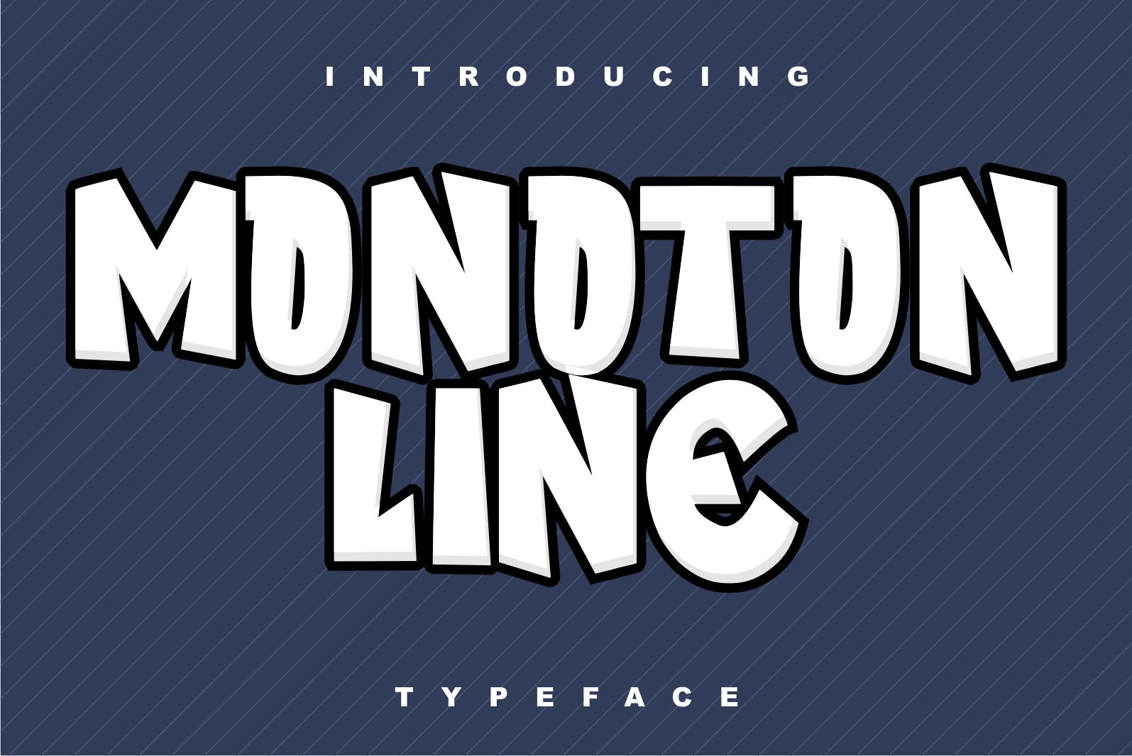 Monoton Line Font