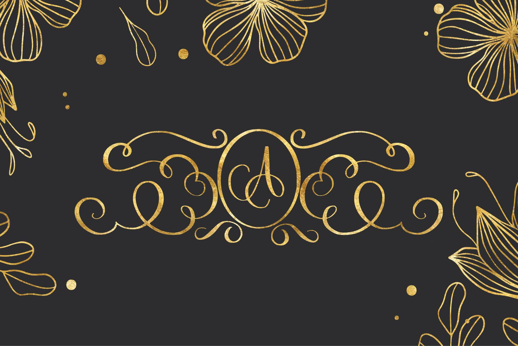 Decorative Monogram Font