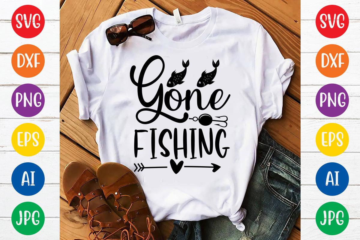 Gone Fishing Svg Design