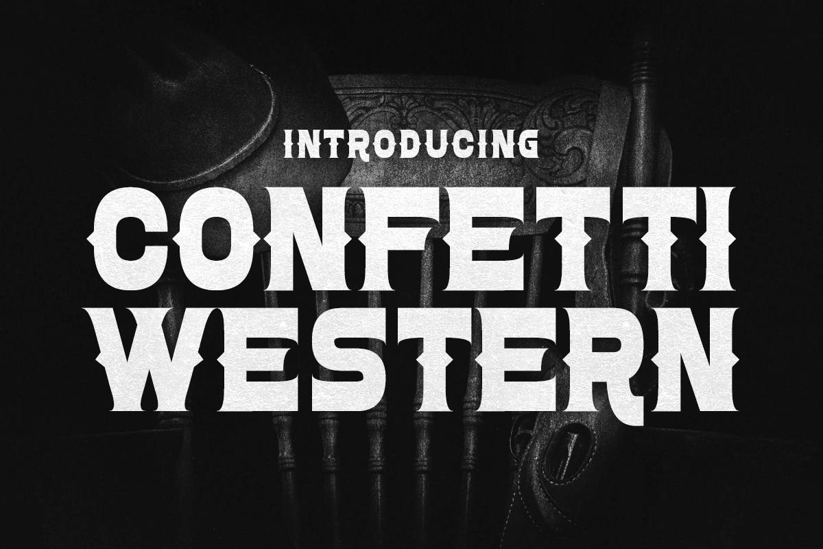 Confetti Western Font