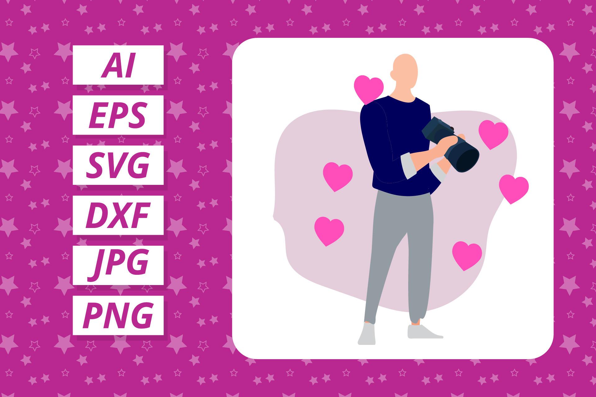 Valentine Hiking Man