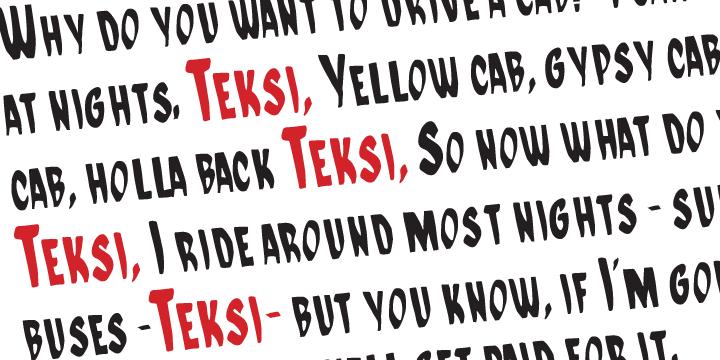 Teksi Family Font