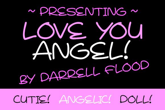 Love You Angel Font