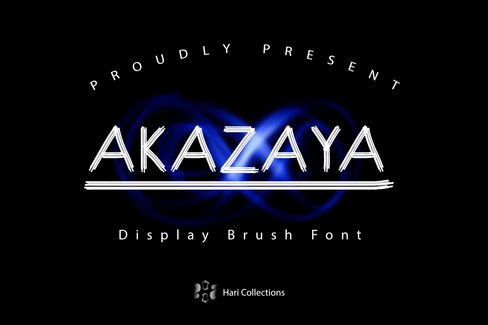 Akazaya Font