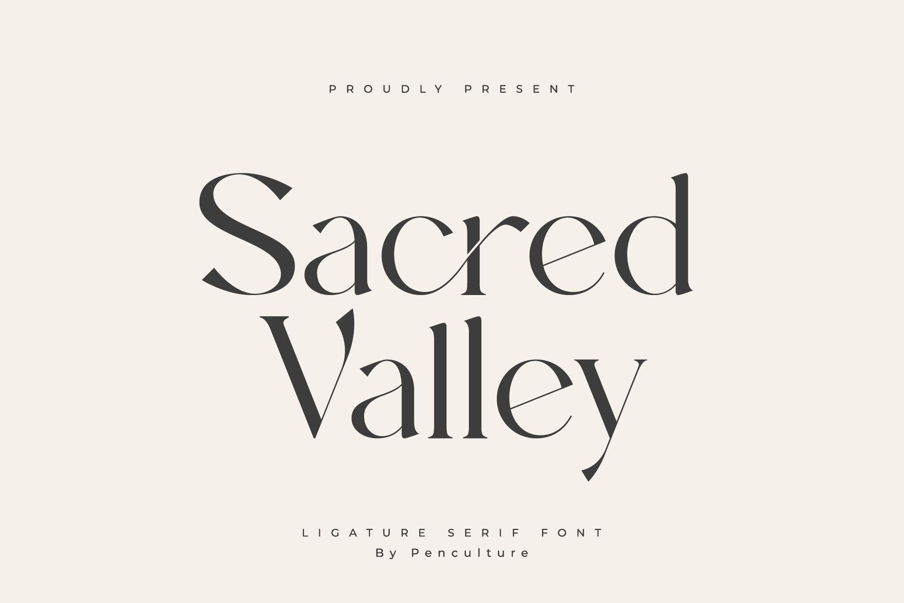 Sacred Valley Font