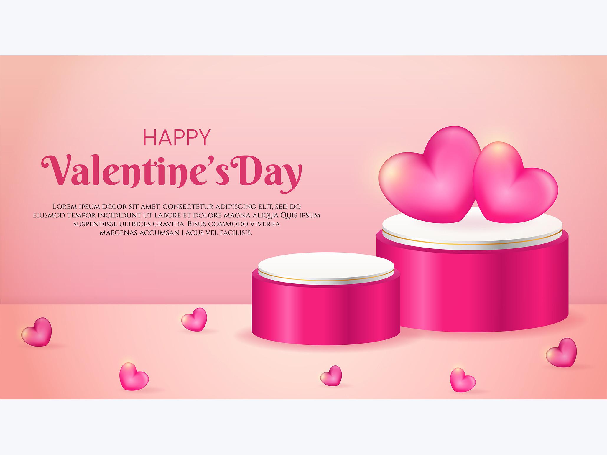 Podium Valentine - Graphic Template