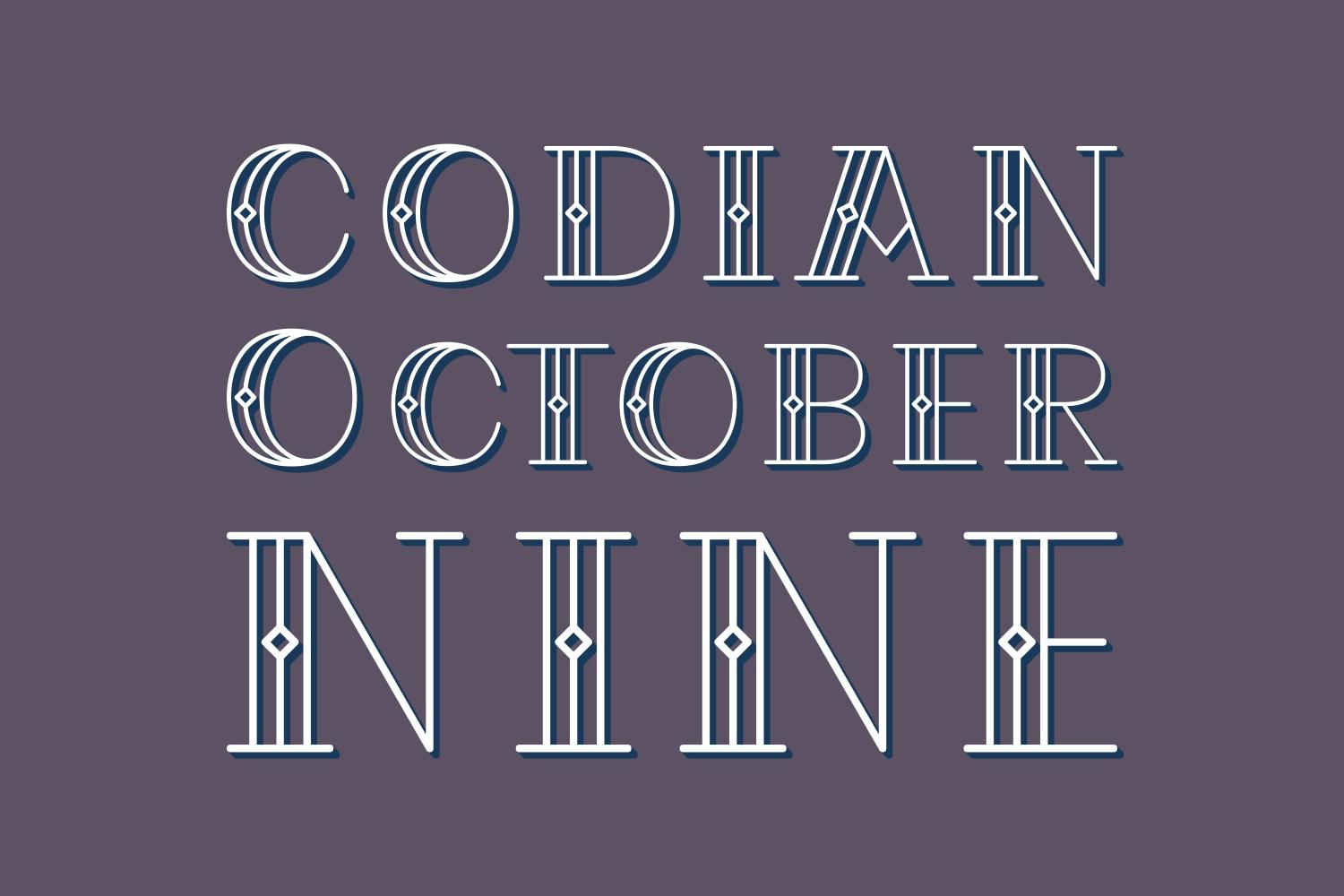 Codian October Nine Font