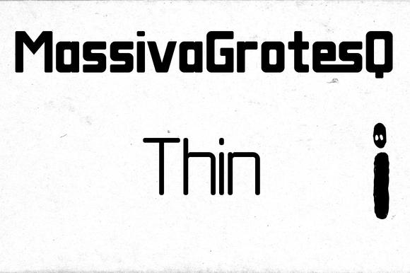 Massiva Grotesq Thin Font