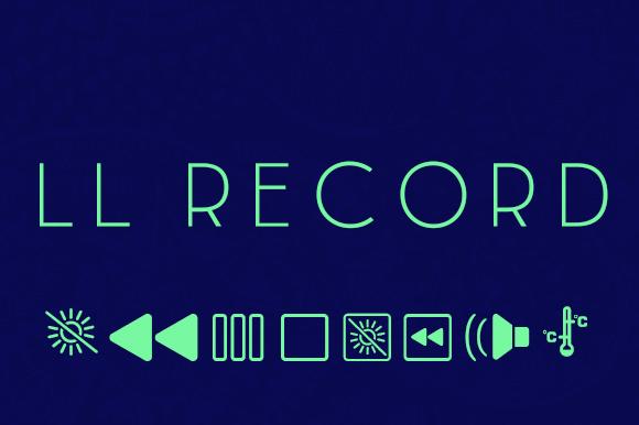 LL Record Font