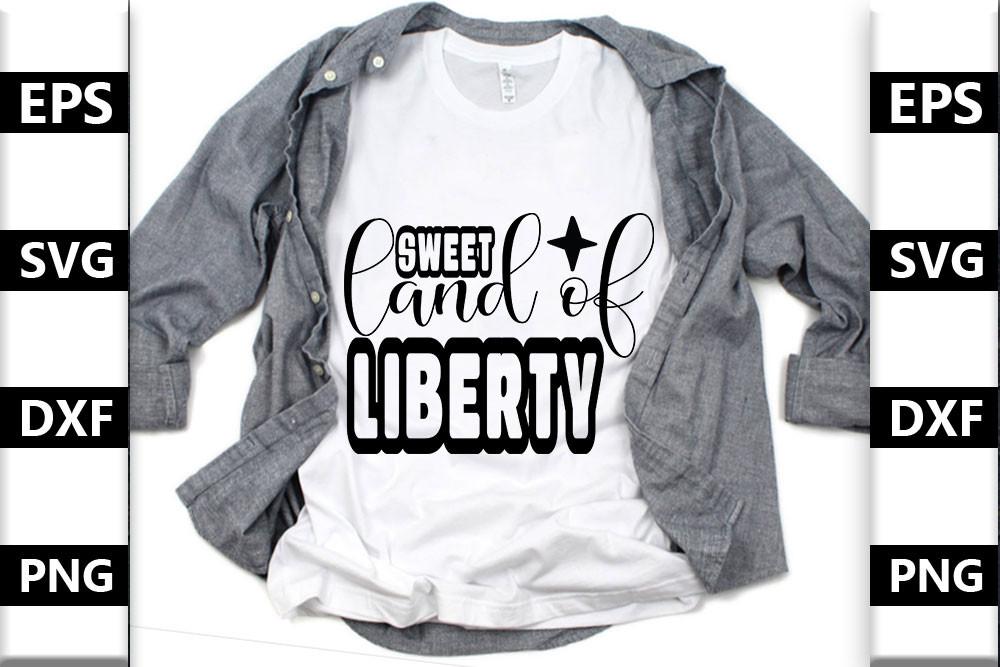 4th July Svg Design,sweet Land of Libert