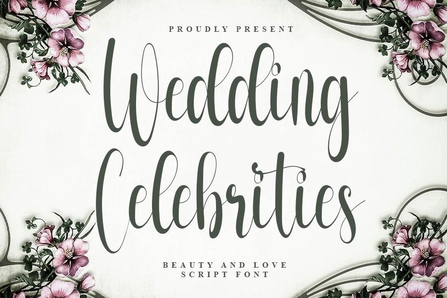 Wedding Celebrities Font