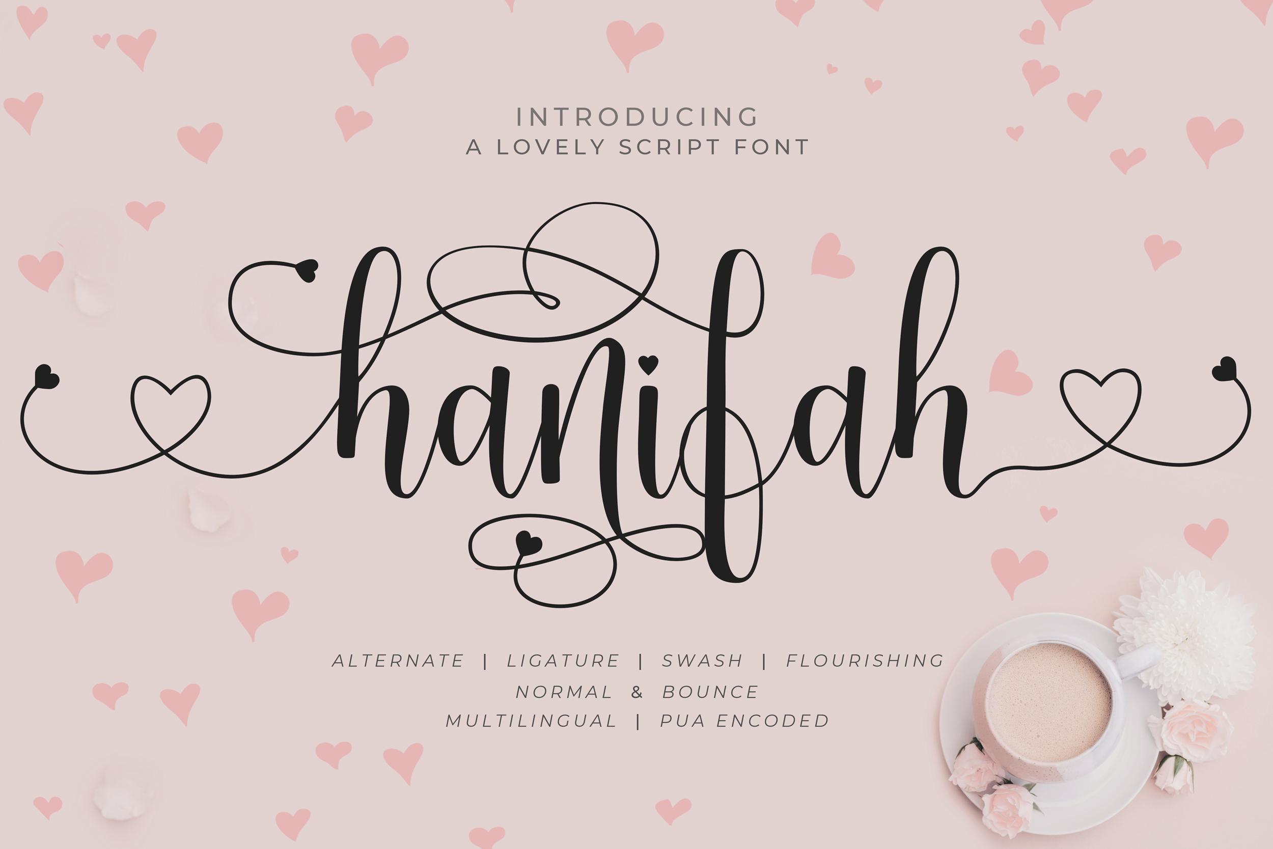 Hanifah Font