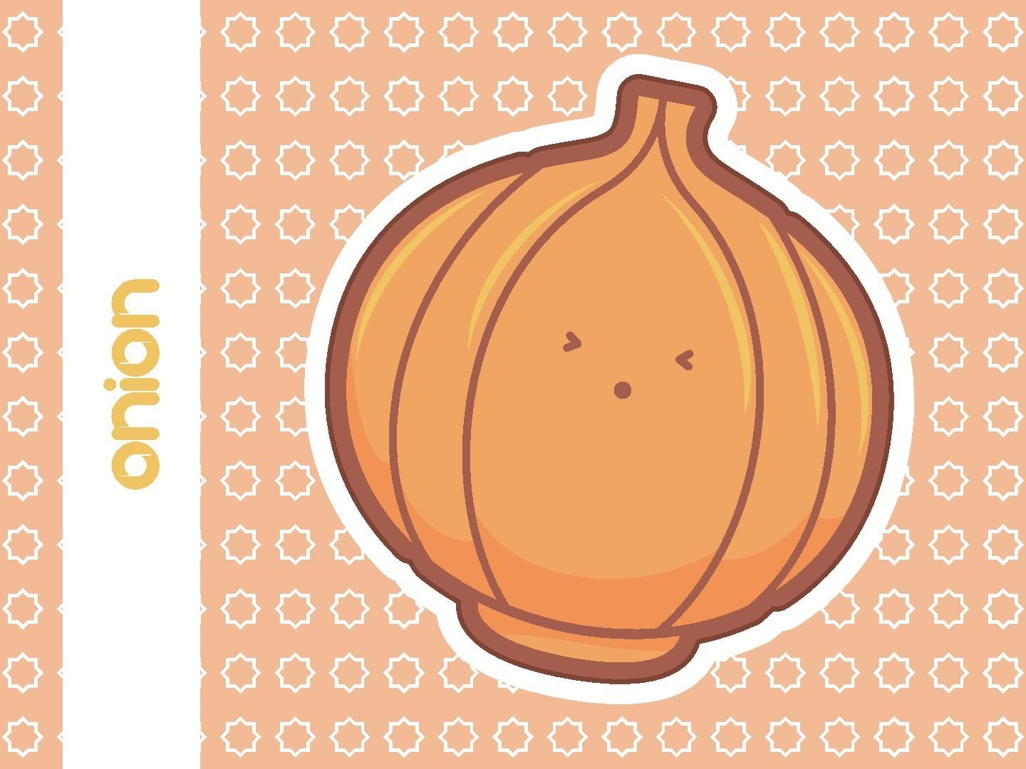 Cute Onion Vector Illustration