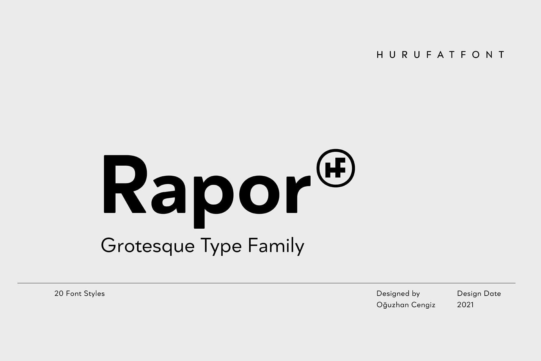 Rapor Font