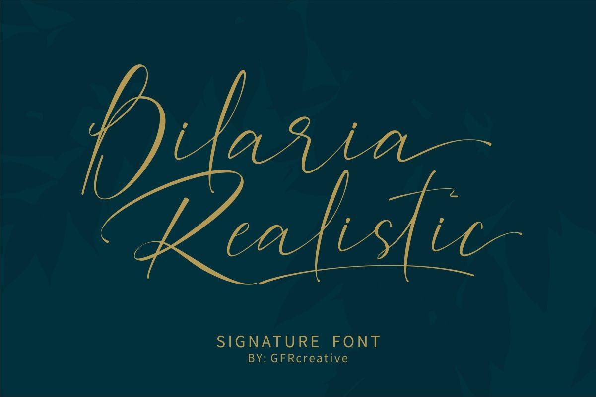 Bilaria Realistic Font