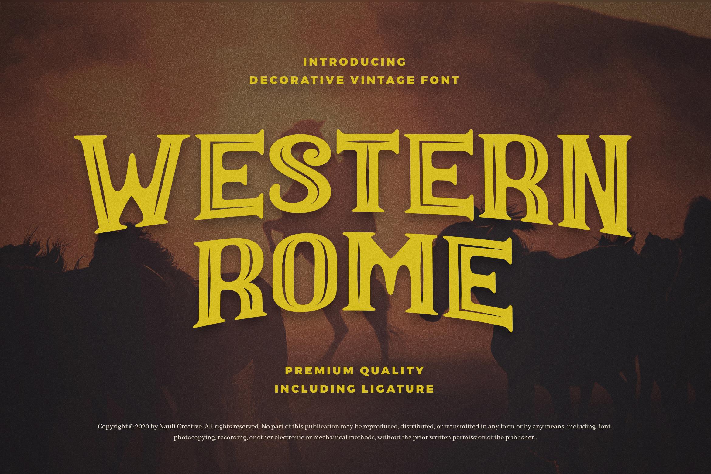 Western Rome Font