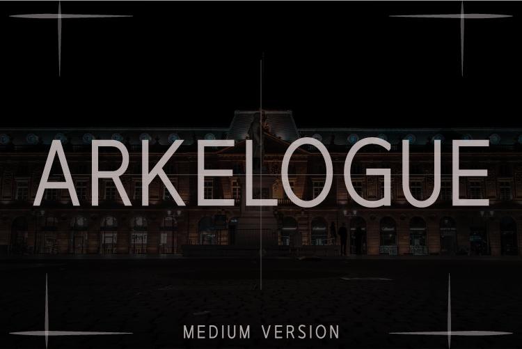 Arkelogue Medium Font