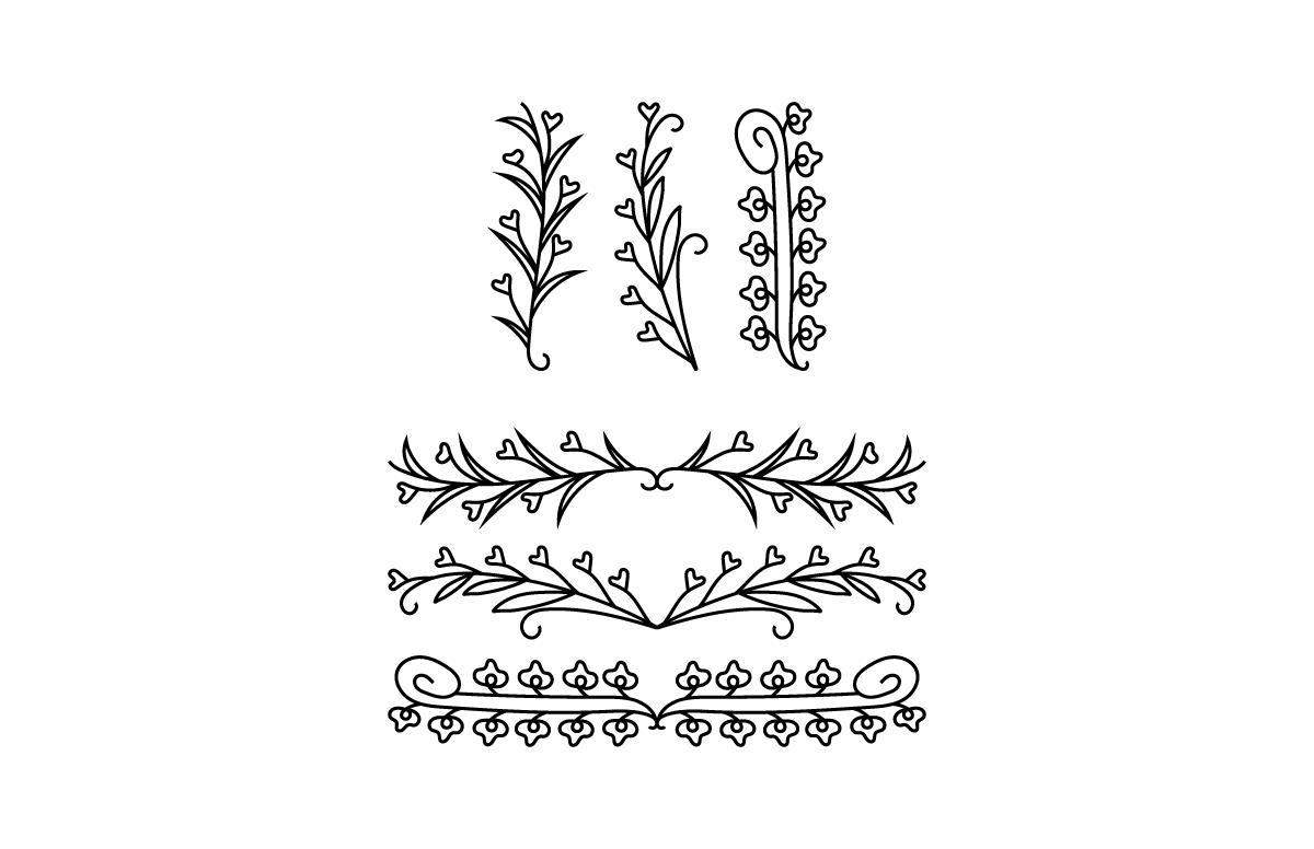 Flower & Text Divider Bundle