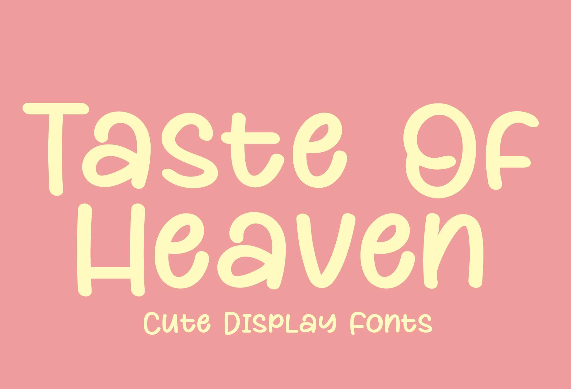 Taste of Heaven Font
