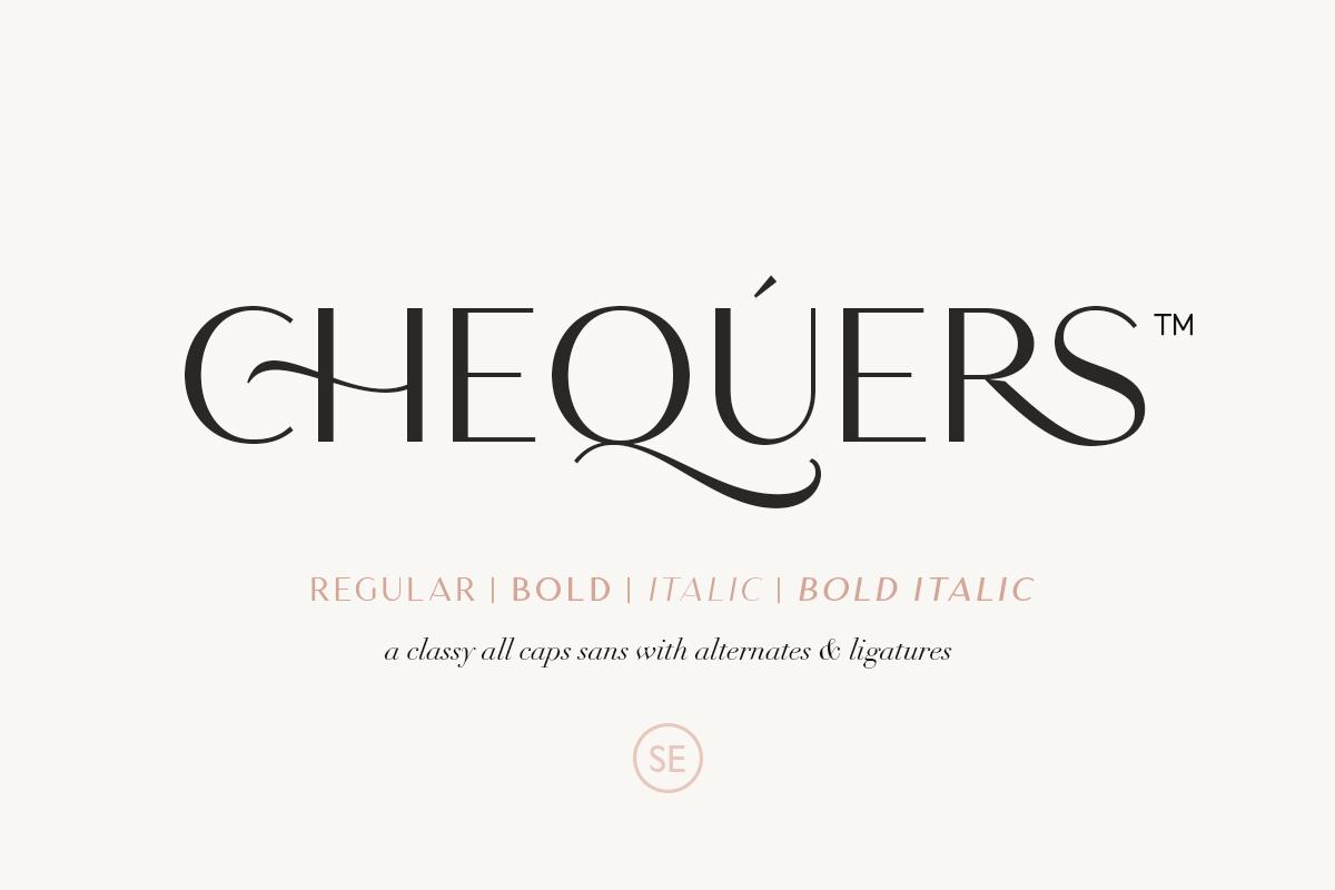 Chequers Font