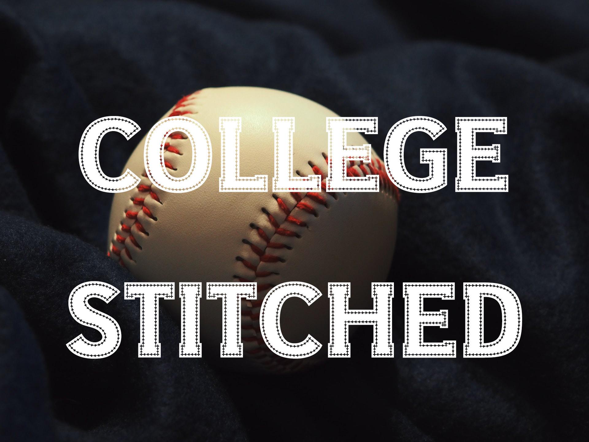 College Stitched Font