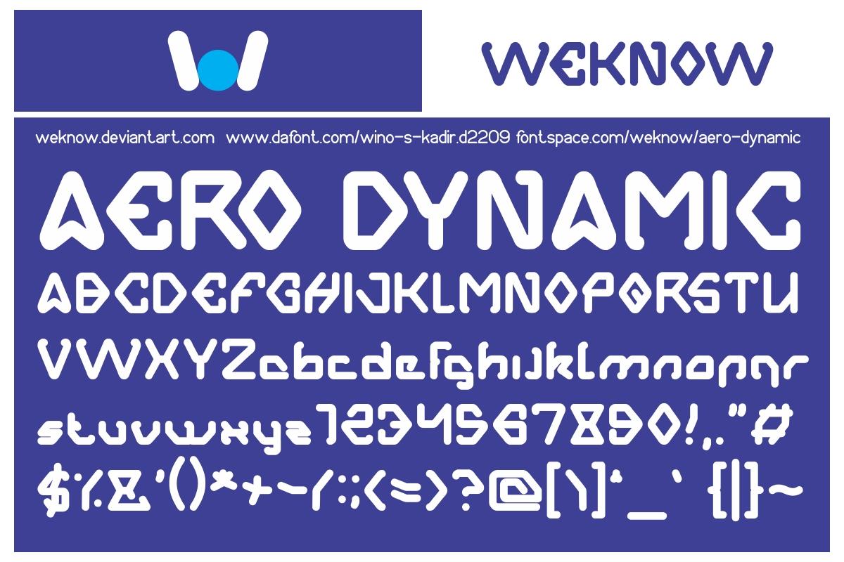 Aero Dynamic Font