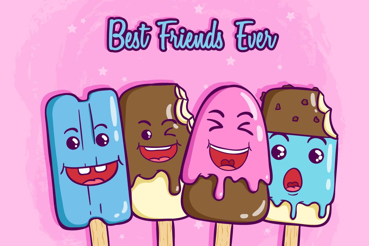 Kawaii Ice Cream Collection for Banner
