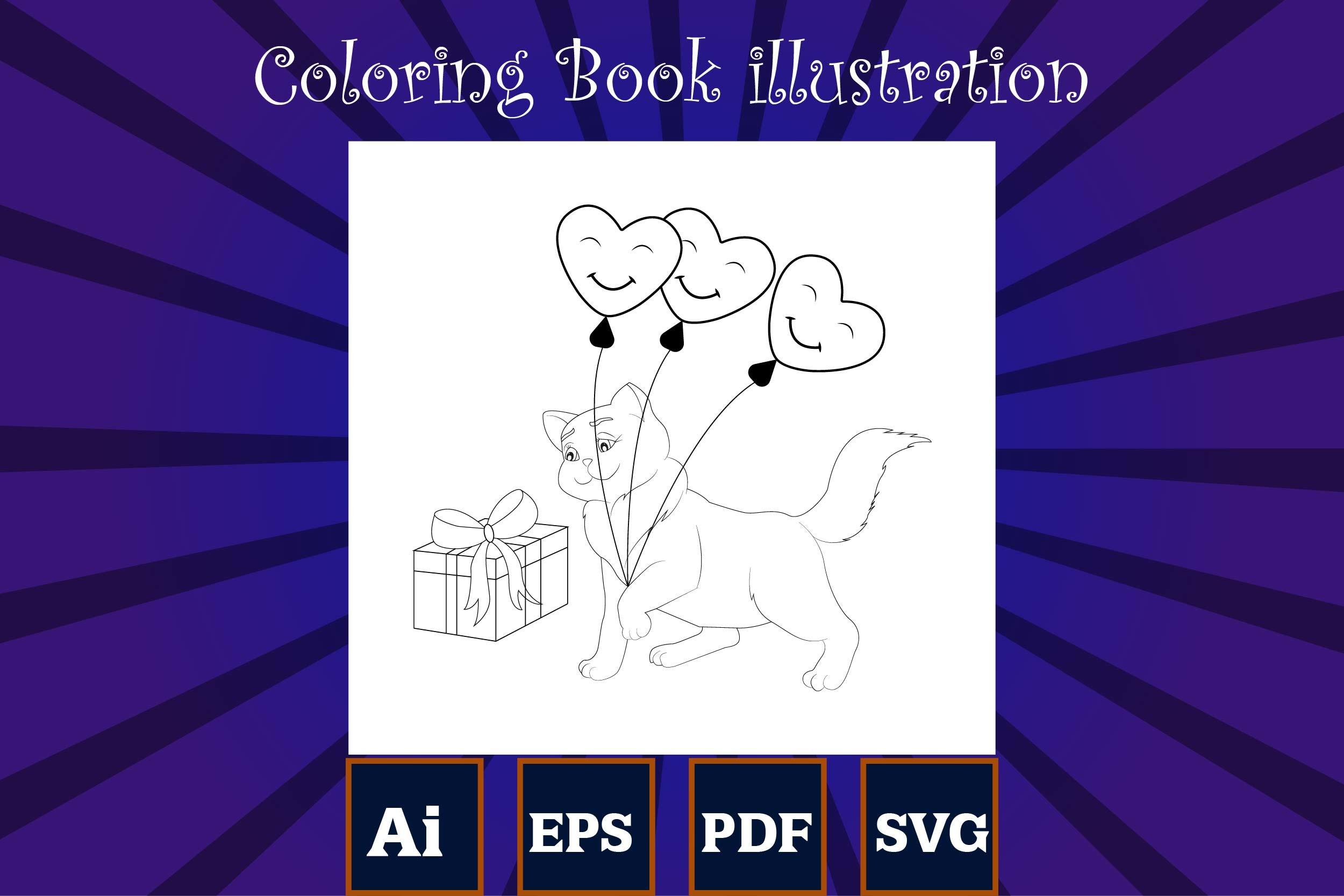 Animal Valentine's Coloring Page for Kid