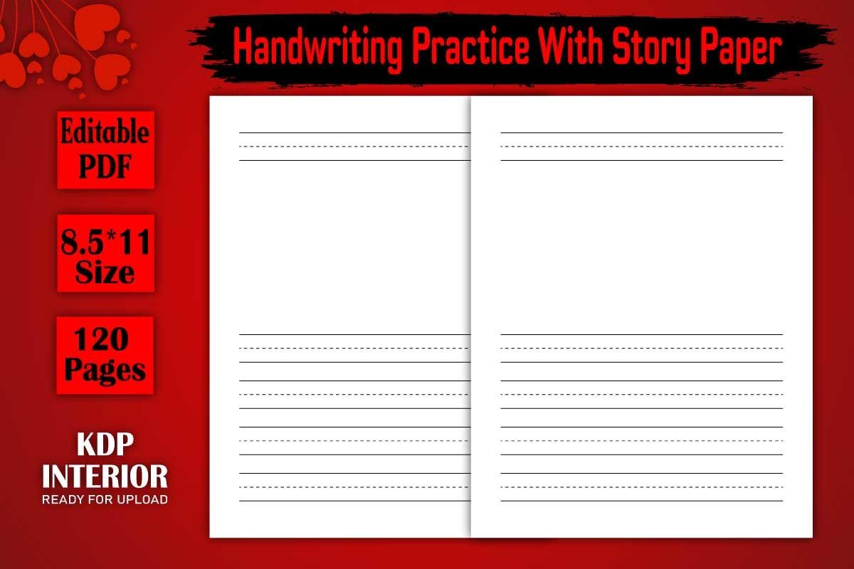 Handwriting Practice Paper for Kids Kdp