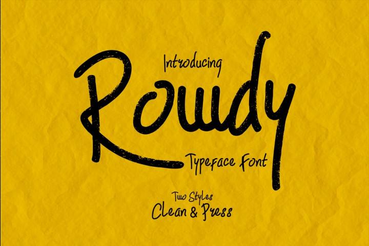 Rowdy Font