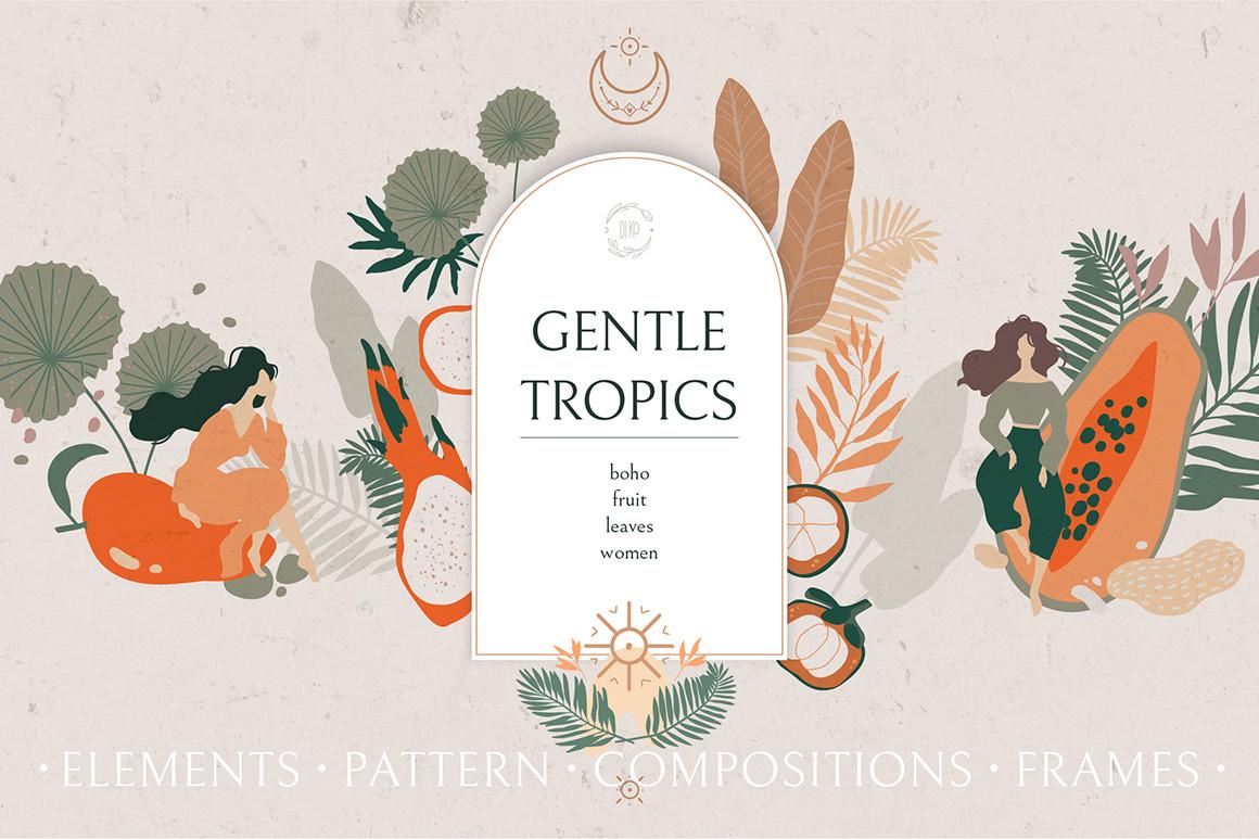 Gentle Tropics Graphic Kit