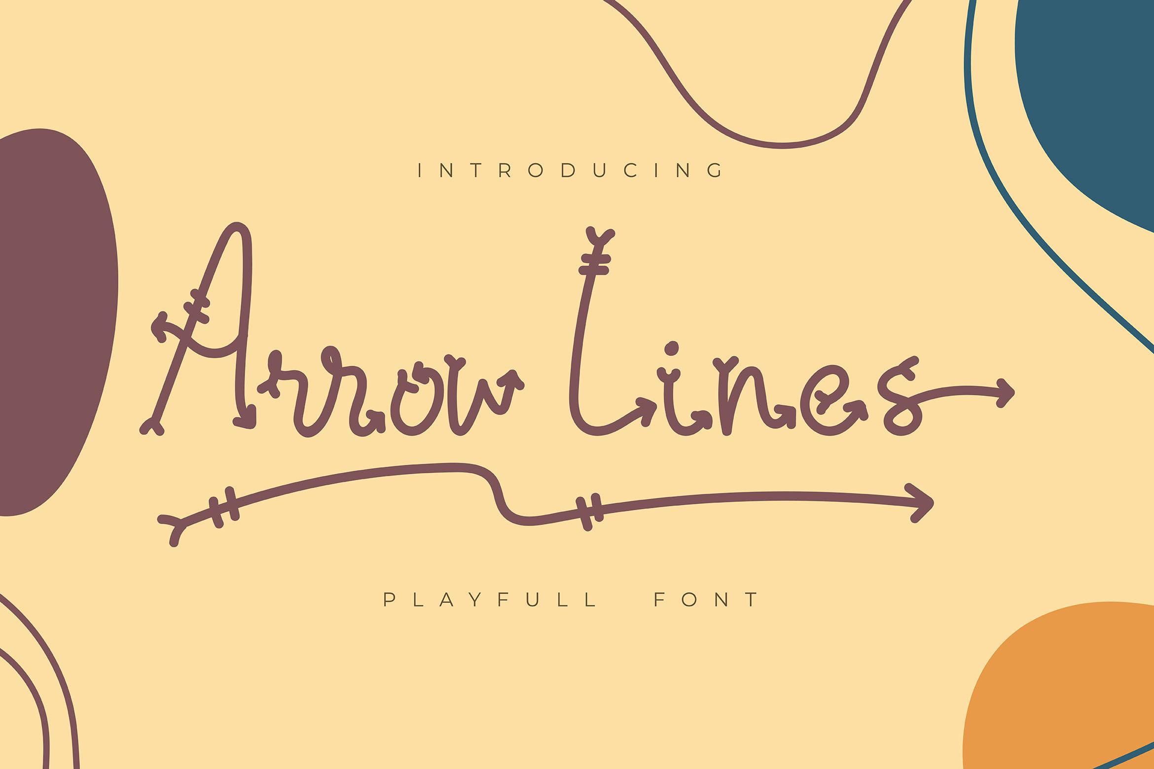 Arrow Lines Font