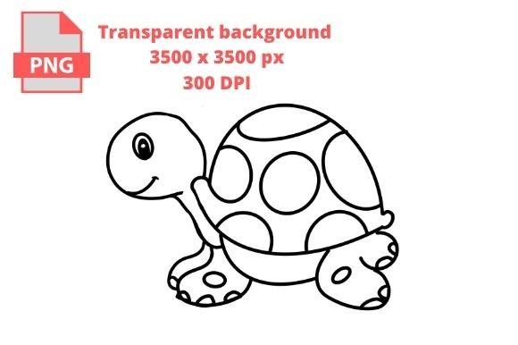 Turtle - Coloring Page for Kids