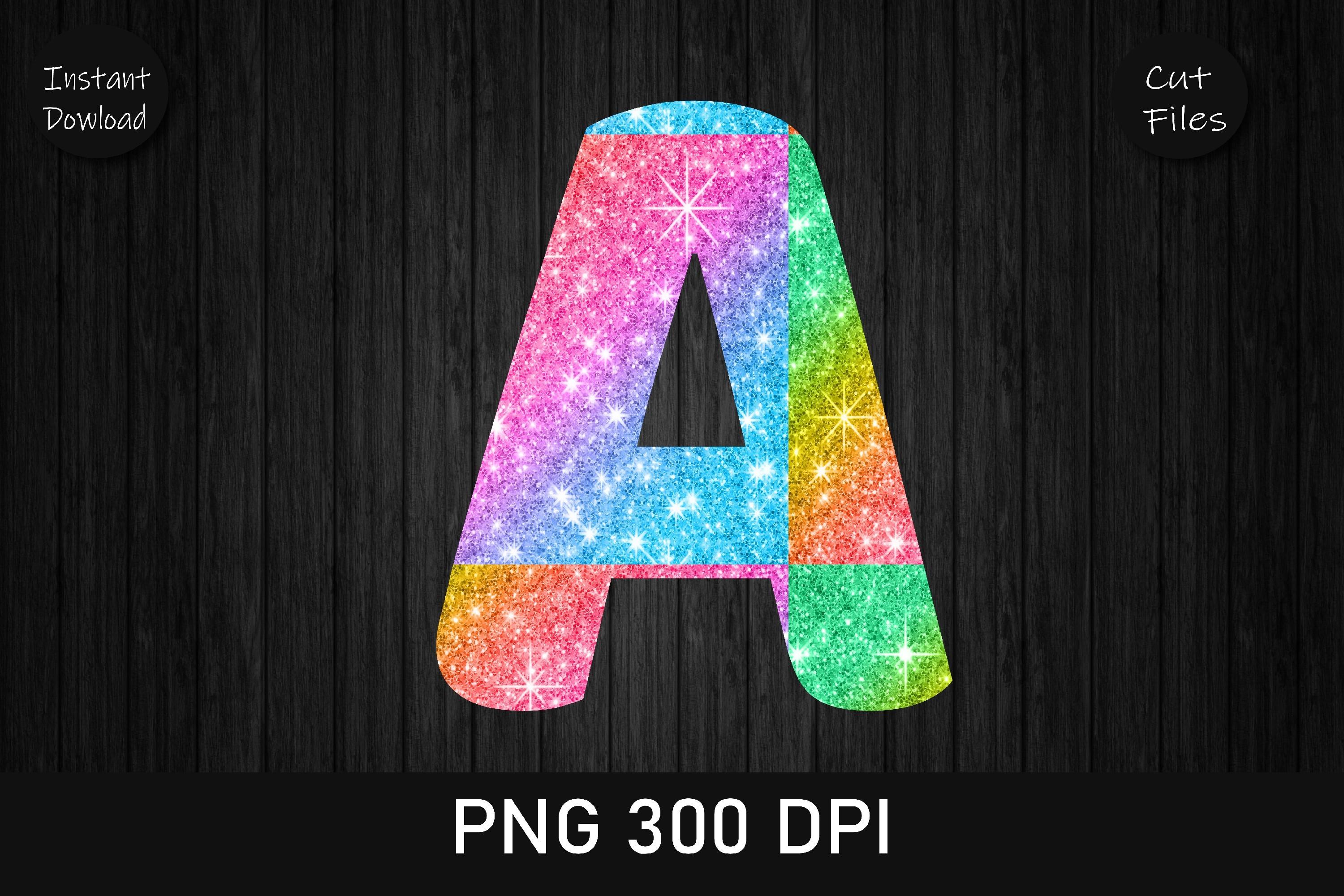 Disco Glitter Leopard Alphabet a