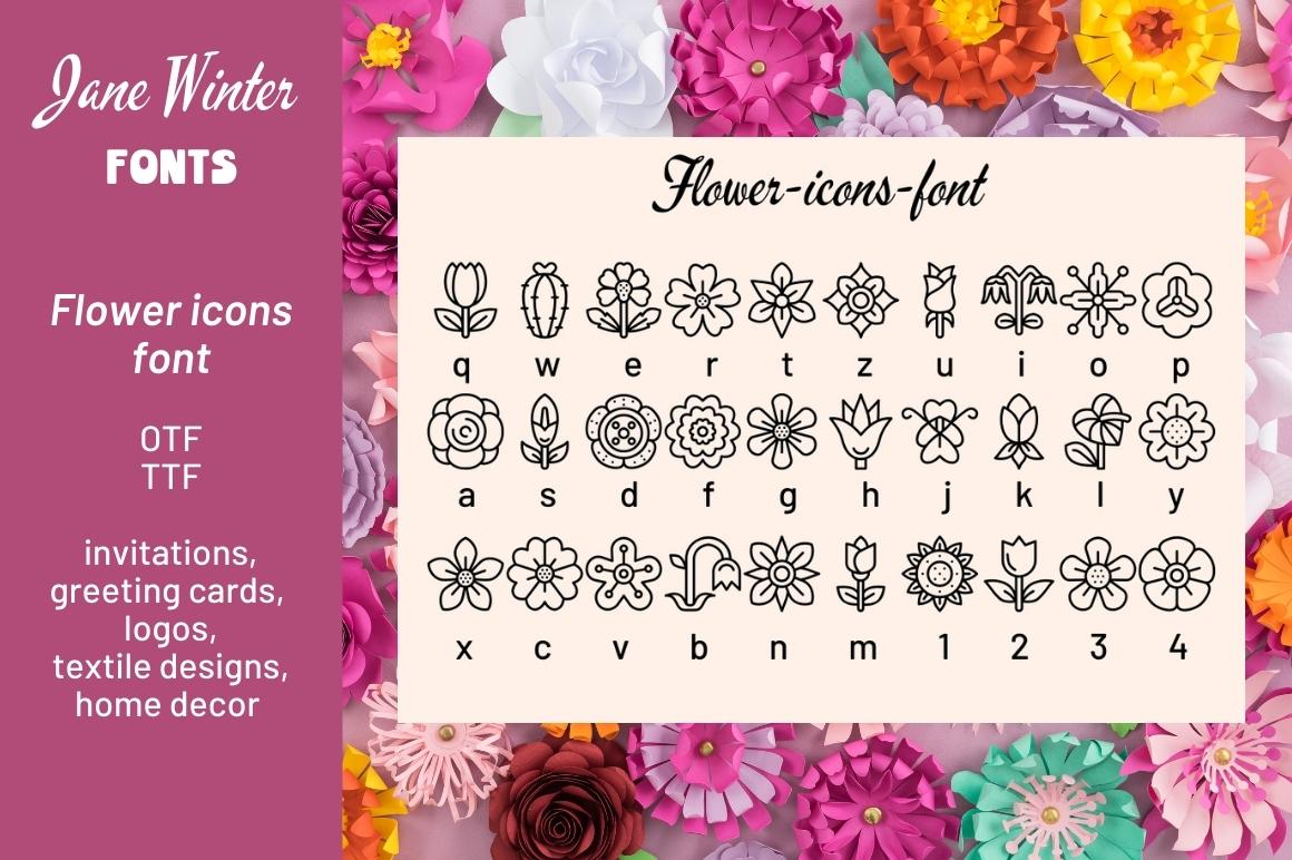 Flower Icons Font