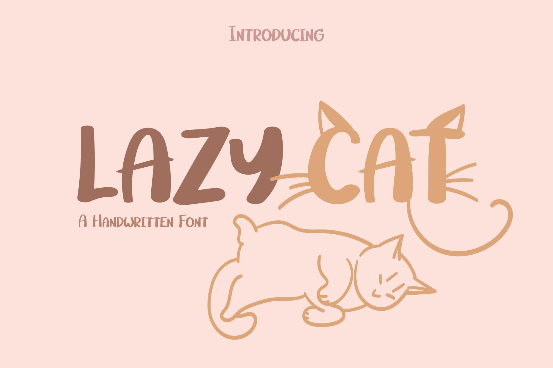 Lazy Cat Font