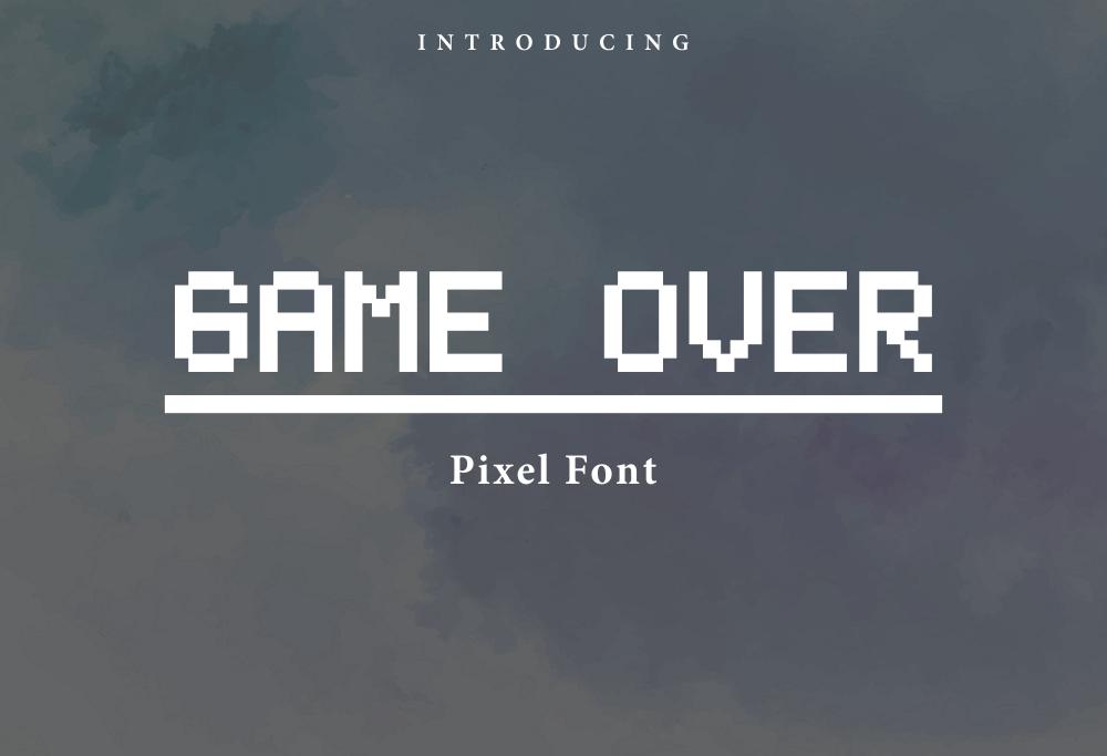 Game over Font