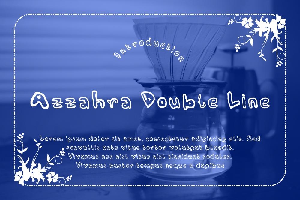 Azzahra Double Line Font