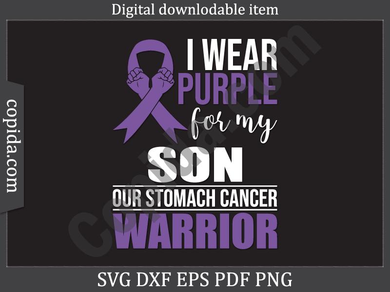 I Wear Purple for My Son Svg Cut File