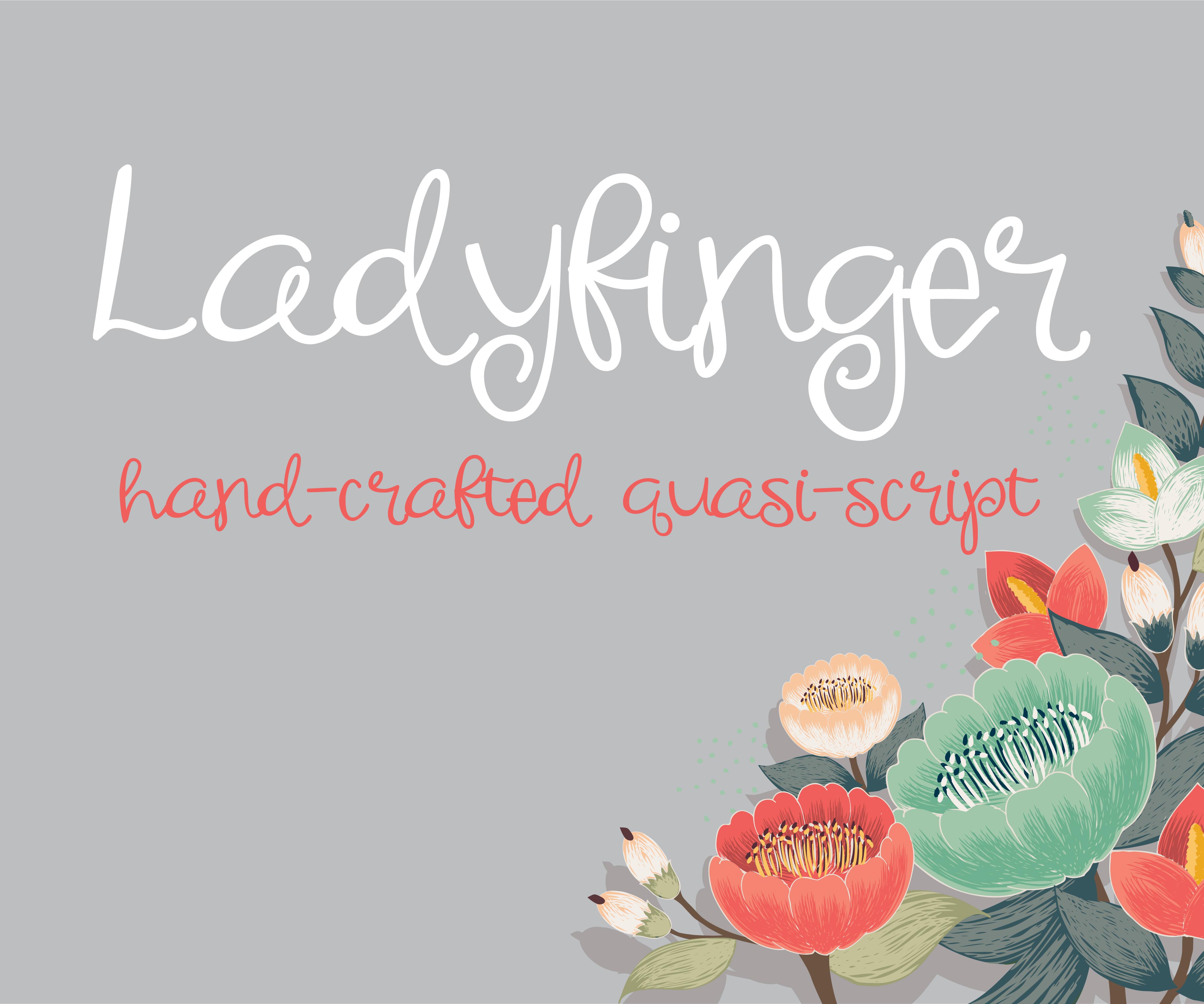 Ladyfinger Font