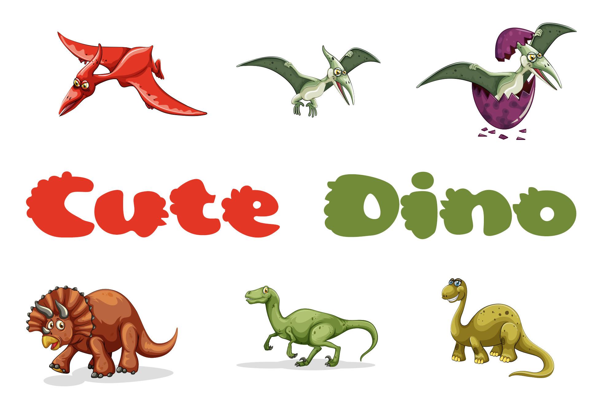 Cute Dino Font