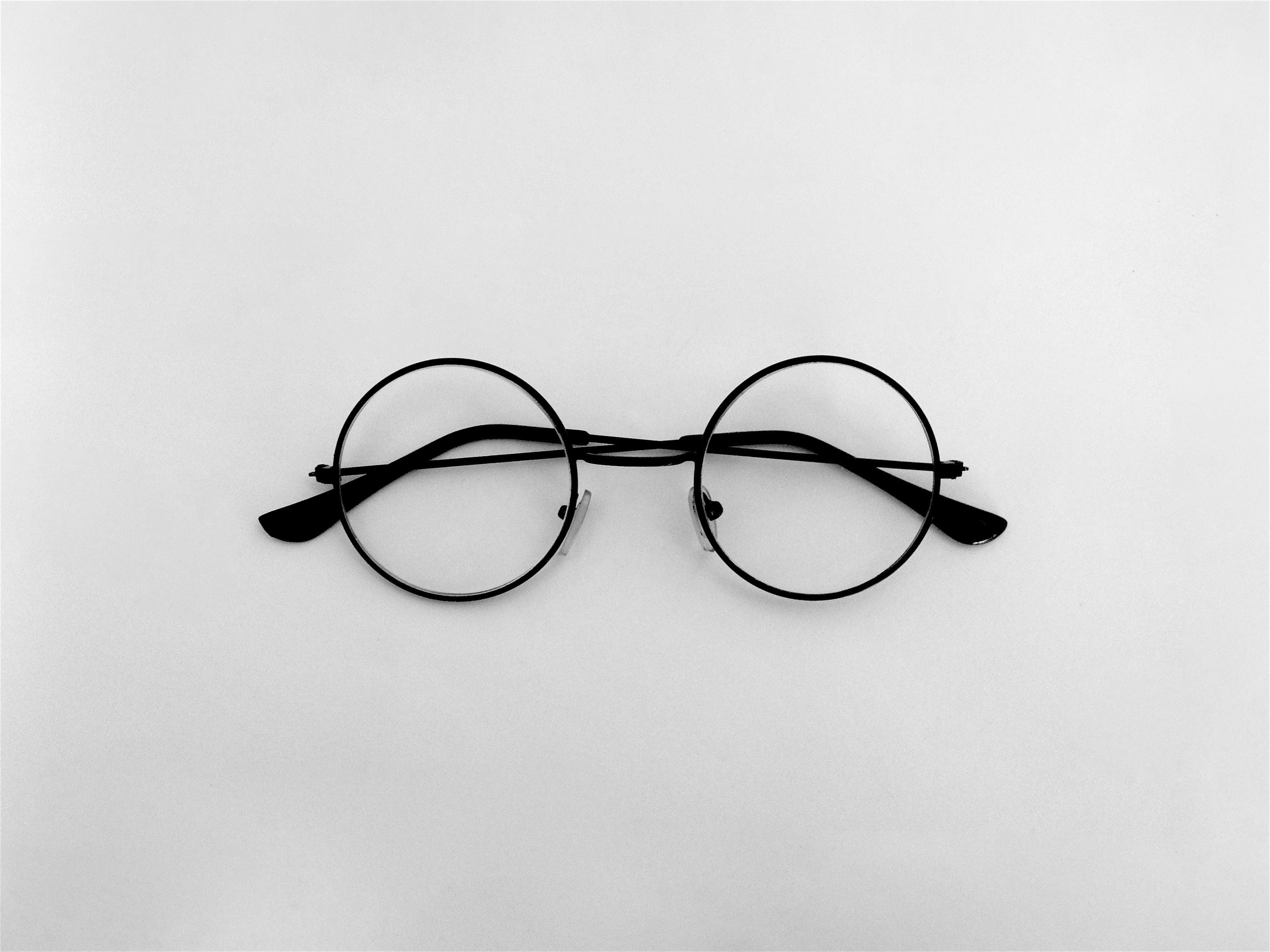 Vintage Round Glasses Background