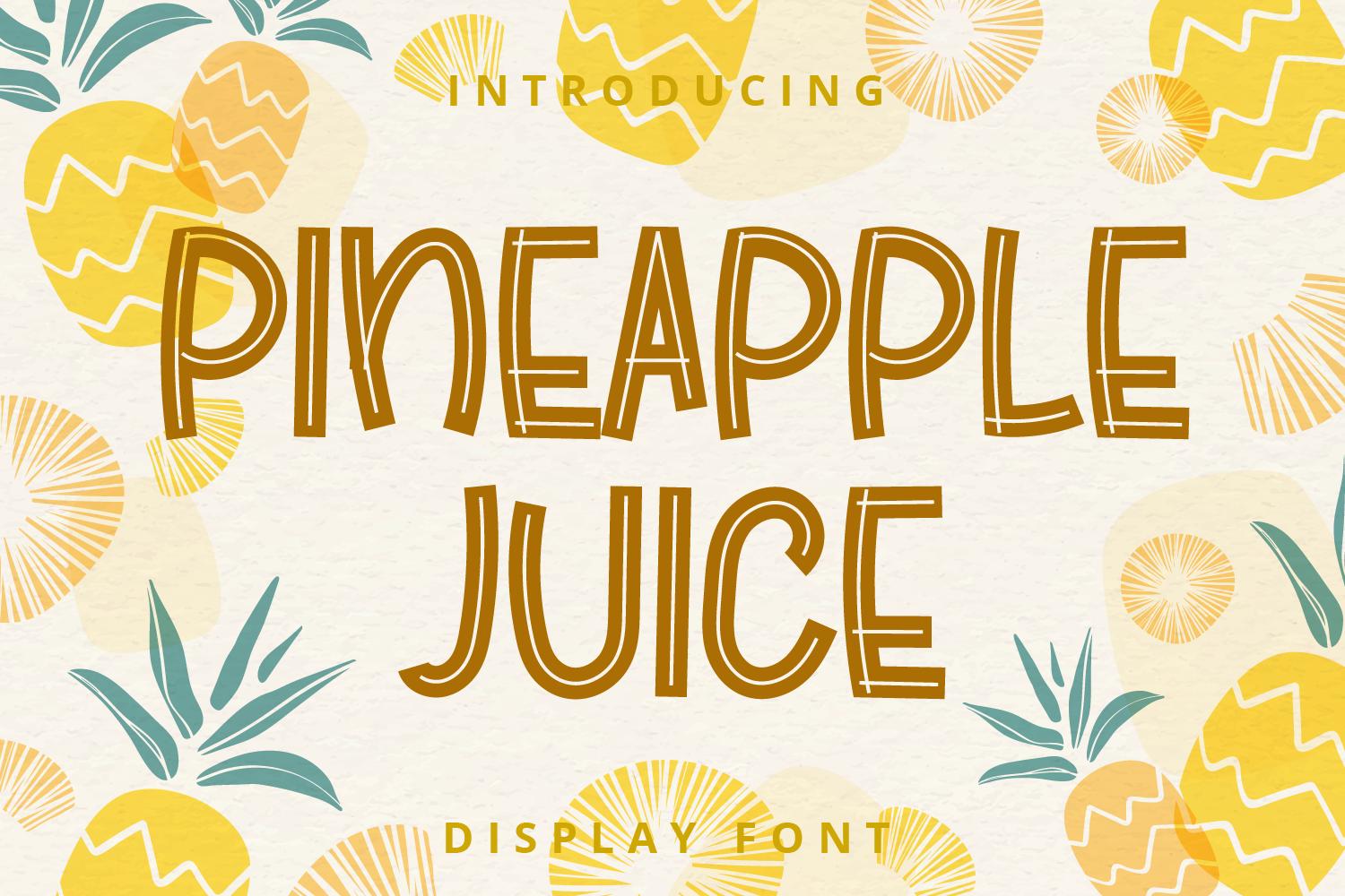 Pineapple Juice Font