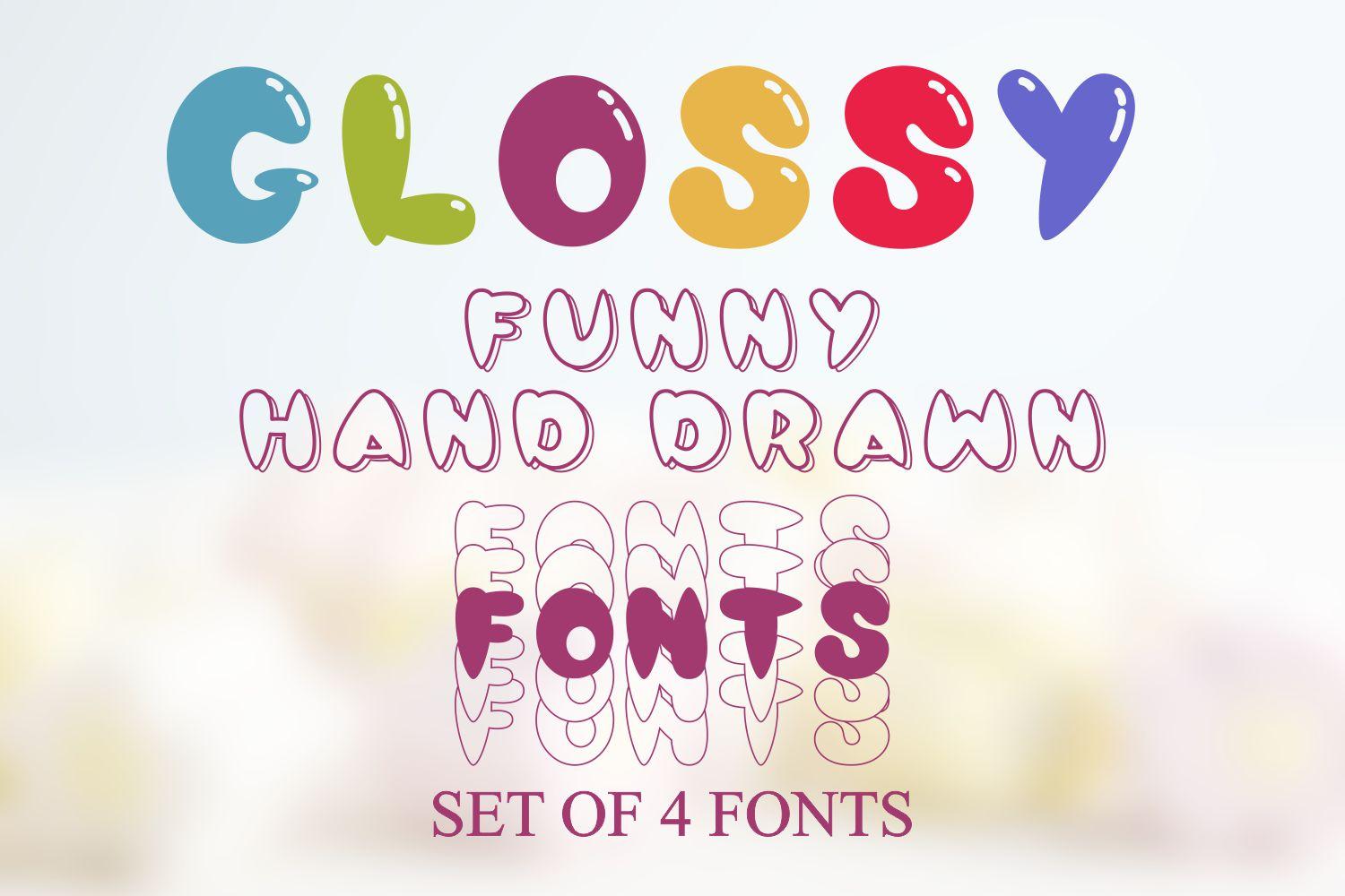 Glossy Font