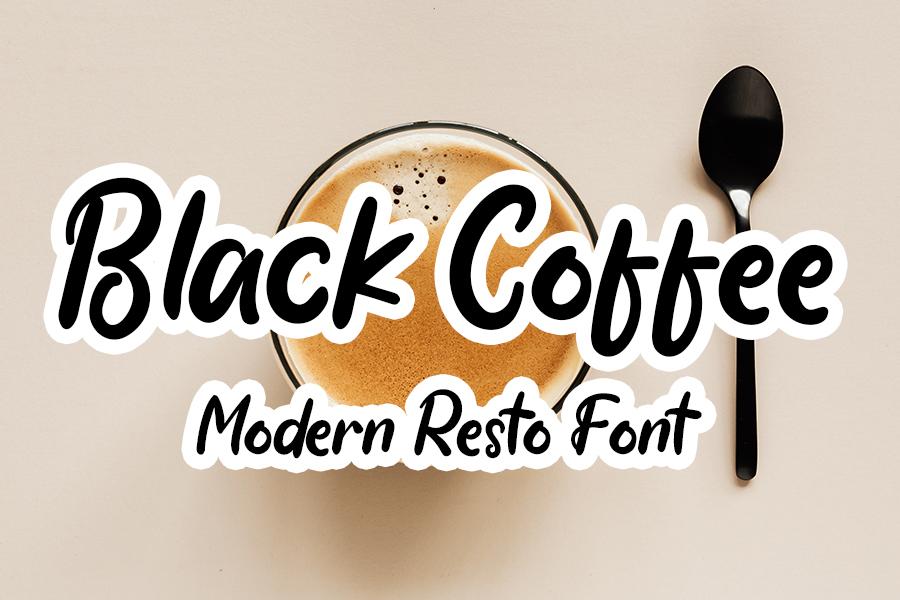 Black Coffee Font